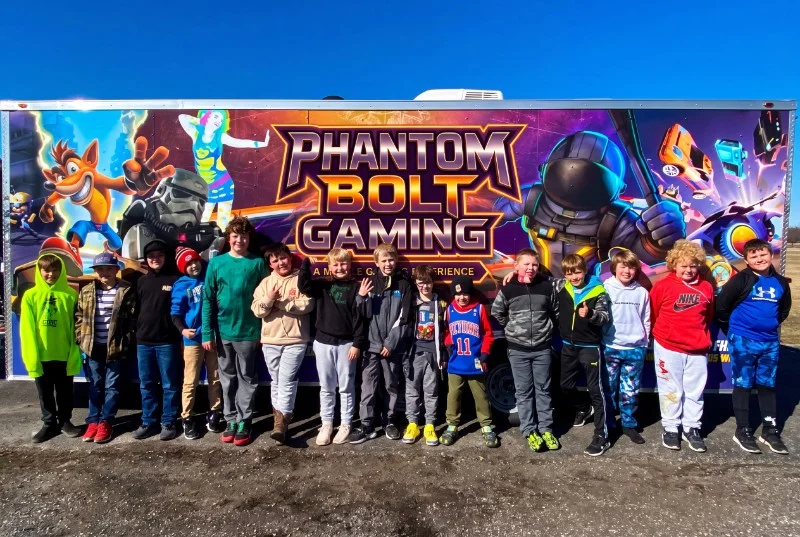Guests at a Phantom Bolt Gaming party